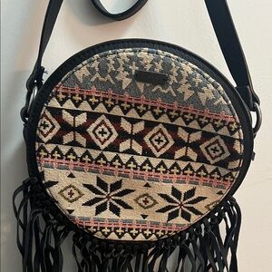 Roxy Tassle Cricle Crossbody Bag
